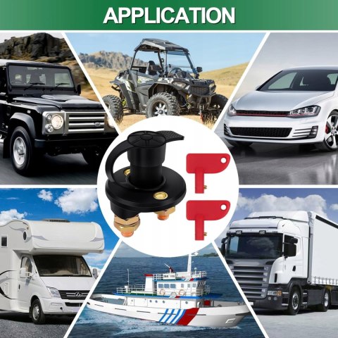 Bolatus wyłącznik do akumulatora samochodowego 12 V / 24 V