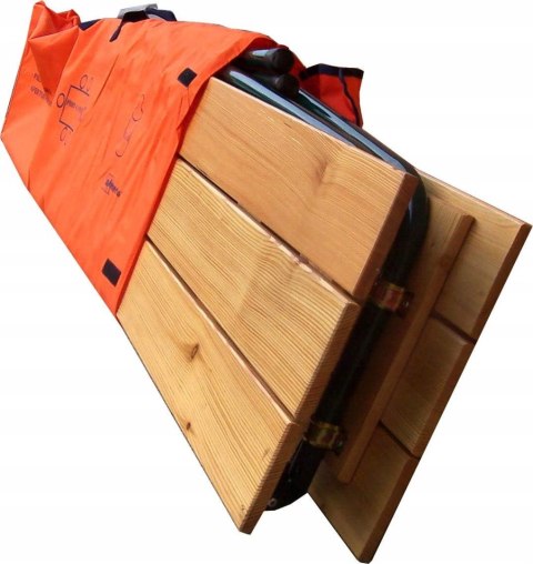 CASTELMERLINO Drewniany Stół składany modrzew 60x120cm