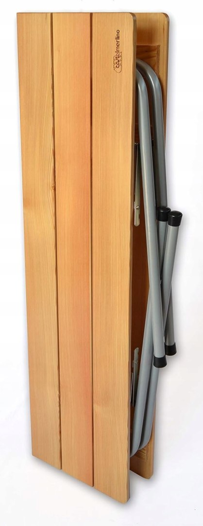 CASTELMERLINO Drewniany Stół składany modrzew 60x120cm