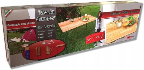 CASTELMERLINO Drewniany Stół składany modrzew 60x120cm