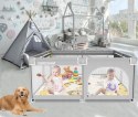 GERCHAM Duży Kojec plac zabaw dla dzieci mata 150 x 180 cm
