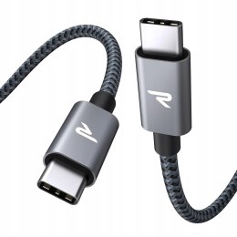 Kabel szybko ładujący Rampow USB typ C - USB typ C 1m