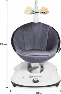 4moms RockaRoo leżaczek Classic Grey