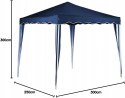 BAKAJI Ischia Pawilon 3x3m, składany wodoszczelny metalowa rama niebieski