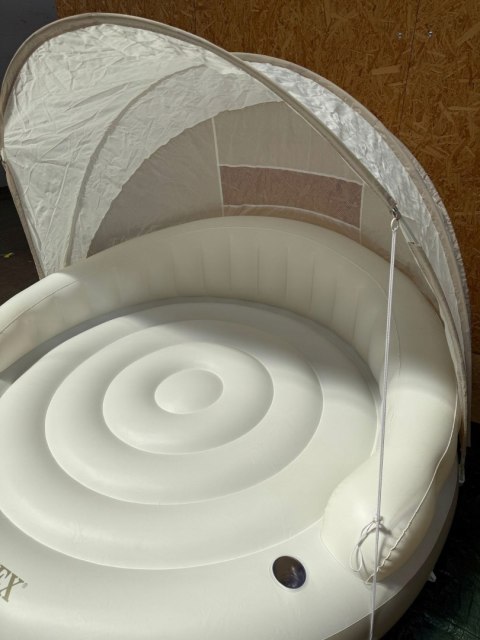 Dmuchana wyspa z daszkiem dmuchany materac 199x150cm INTEX 58292