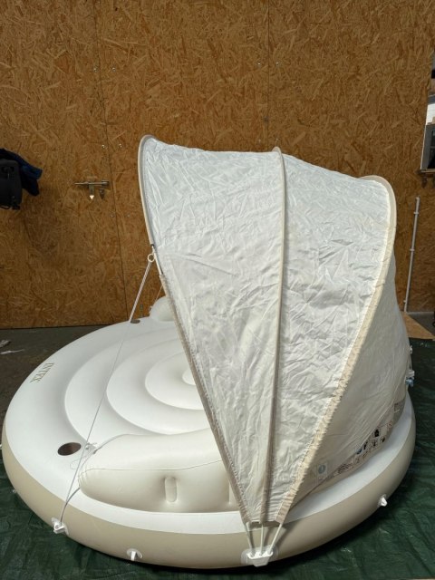 Dmuchana wyspa z daszkiem dmuchany materac 199x150cm INTEX 58292