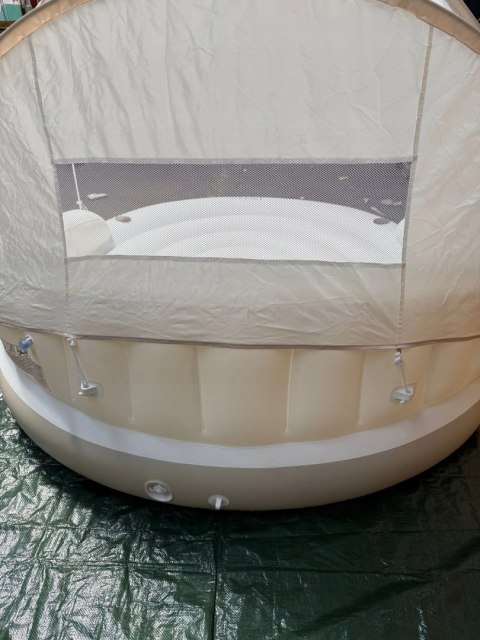 Dmuchana wyspa z daszkiem dmuchany materac 199x150cm INTEX 58292