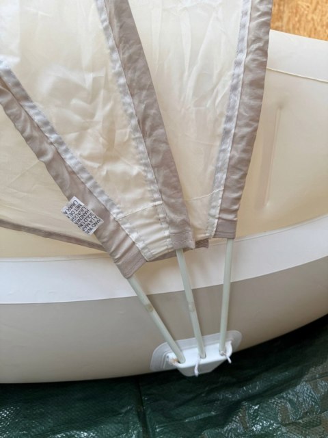 Dmuchana wyspa z daszkiem dmuchany materac 199x150cm INTEX 58292