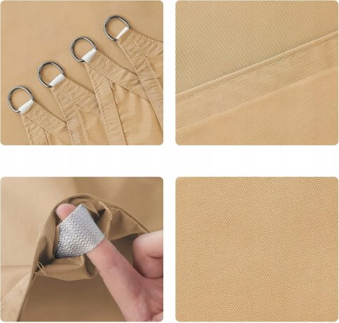 HAIKUS Wodoodporna markiza żaglowa prostokątna 5x6m