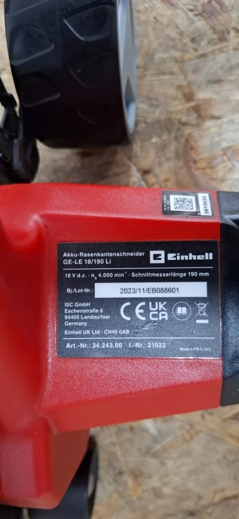 Kosa Podkaszarka Wykaszarka akumulatorowa Einhell GE-LE 18/190 Li-Solo