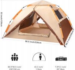 Namiot Kempingowy BETENST dla 4 Osób Wodoodporny