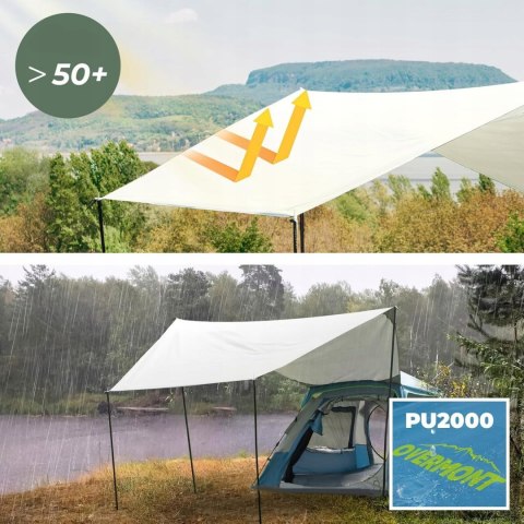 Overmont Instant Pop Up Namiot Kempingowy Niebieski L