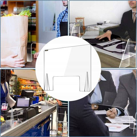 VEVOR Panel ochronny na biurko ladę 61x85cm