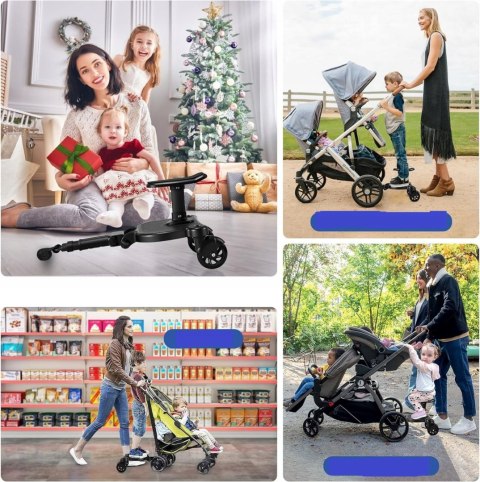 DOSTAWKA PODEST DO WÓZKA DZIECIĘCEGO CZARNY FNRIDS