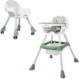 KRZESEŁKO DO KARMIENIA MOBICLINIC FOREST 2w1 BIAŁO-ZIELONY