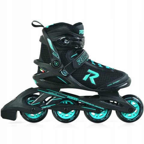 Łyżworolki Roces Icon W czarno-niebieskie 36