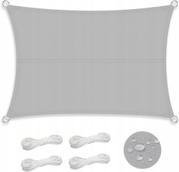 Markiza przeciwsłoneczna 2 x 3 m, żagiel wodoodporny