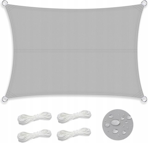 Markiza przeciwsłoneczna 2 x 3 m, żagiel wodoodporny