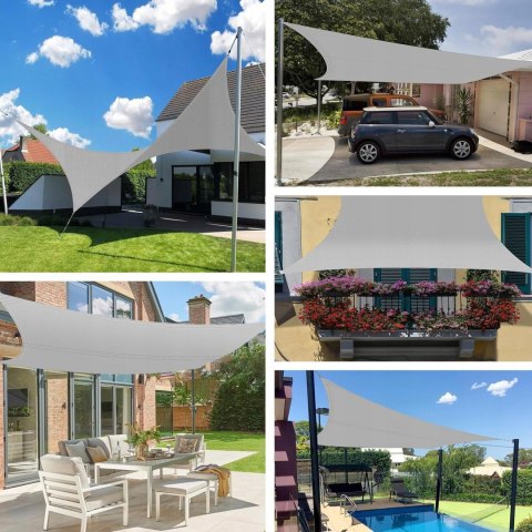 Markiza przeciwsłoneczna 2 x 3 m, żagiel wodoodporny