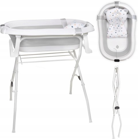 Moovkee. Wanna dla niemowląt ze stojakiem 80 cm składana termometr