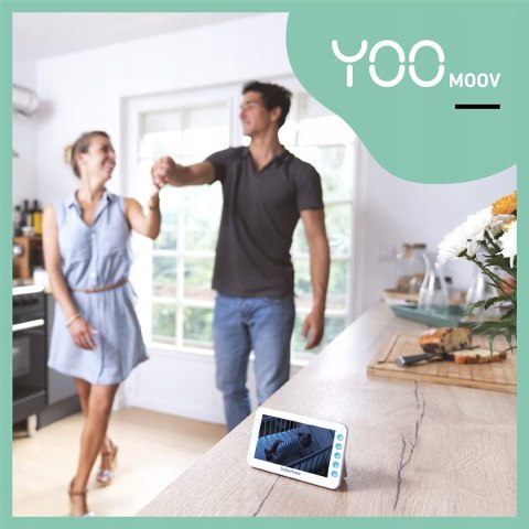 Niania z kamerą Babymoov YOO Moov 360 stopni