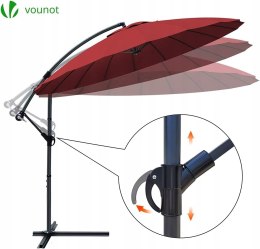 Parasol Klasyczny Vounot Czerwony 300 cm