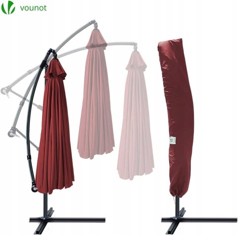 Parasol Klasyczny Vounot Czerwony 300 cm