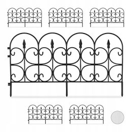 Relaxdays ogrodzenie rabatowe płotek 6szt