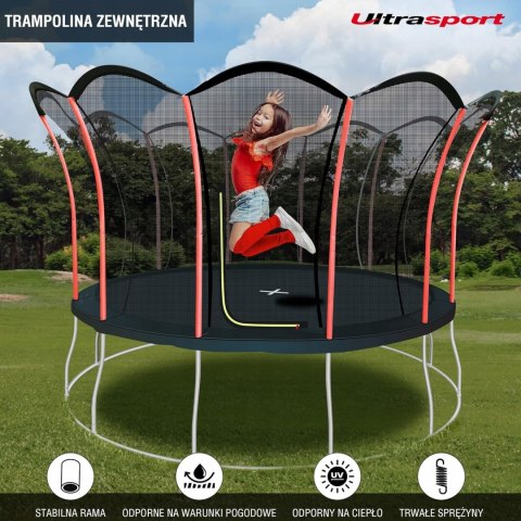 Trampolina z siatką Ultrasport 244 cm FT 8 (244-252 cm)