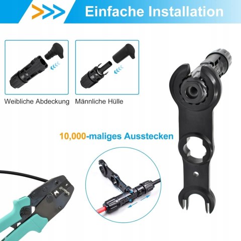 Wtyczka Solarna 10 mm² IP68, 1500 V 5 par