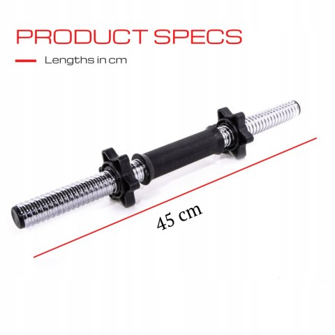 A2Z SPORT Hantle regulowane bitumiczne sztanga 20kg zestaw hantli 2w1