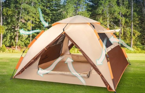 BETENST Namiot kempingowy Pop Up 3 os. kopułowy wodoszczelny wiatroszczelny