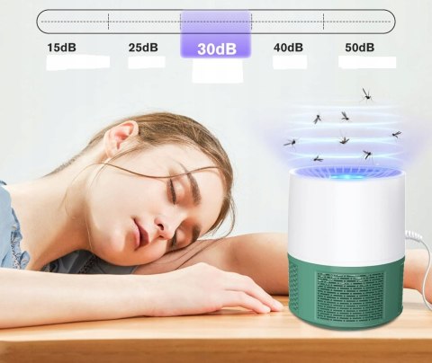 Bubbacare Elektryczna pułapka na owady lampa na komary muchy USB