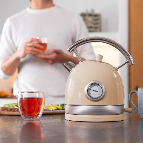 Czajnik elektryczny Cecotec 420 2200 W 1,8 l beżowy /brązowy