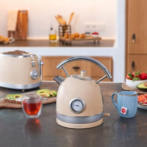 Czajnik elektryczny Cecotec 420 2200 W 1,8 l beżowy /brązowy