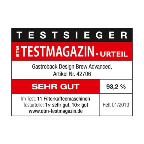 Ekspres przelewowy Gastroback 42706 1,25 l