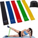 GUMY OPOROWE TAŚMY DO ĆWICZEŃ ZESTAW 5 GUM FITNES