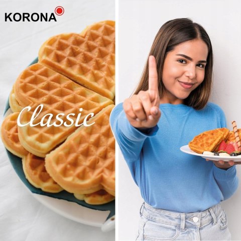 Gofrownica KORONA 41007 1000 W biały