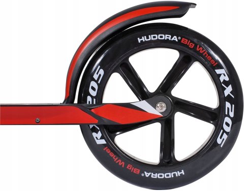 Hulajnoga Hudora czerwona składana regulowana hulajnoga RX Pro 100kg