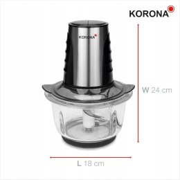 Korona 25005 uniwersalny rozdrabniacz SZKLANY szatkownica krajalnica