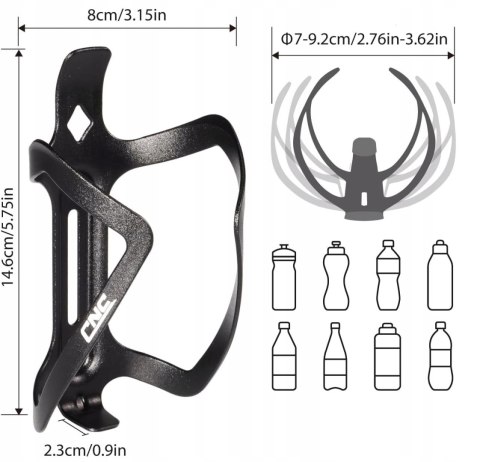 Koszyk na bidon CNC Koszyk na bidon 2 sztuki