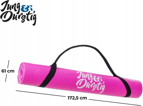 Mata do ćwiczeń Jung & Durstig różowy