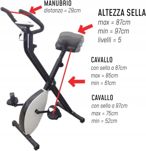 Rower treningowy mechaniczny pionowy FFitness FLMD917A