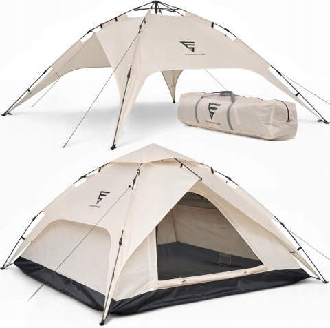 SCHNEIDERFREUDE XXL Quicktent 245 x 245 x 145 cm wodoszczelny 2-4 osobowy