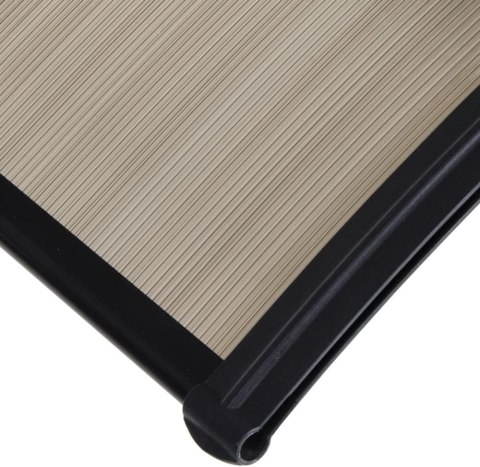 VERDELOOK daszek nad drzwi poliwęglanowy, 100 x 80 cm, dymna czerń