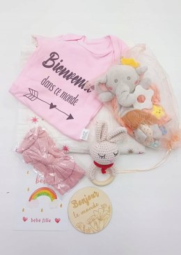 Zestaw upominkowy na narodziny dziecka Wyprawka baby shower Pudełko