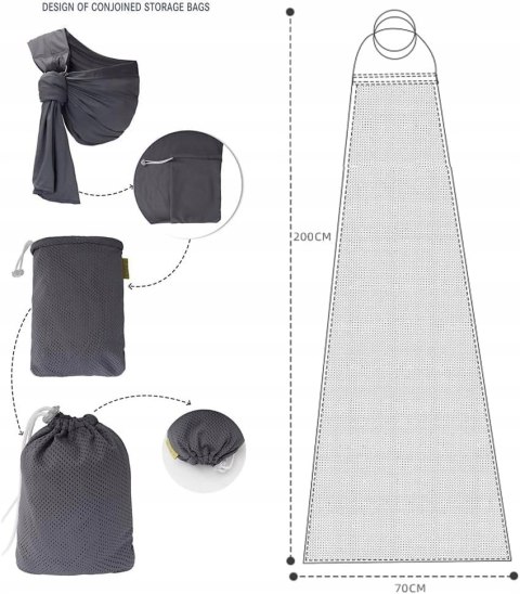 Chusta Nosidełko dla niemowląt CUBY