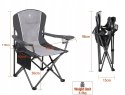 ALPHA CAMP DUŻE SKŁADANE KRZESŁO KEMPINGOWE TURYSTYCZNE PRZENOŚNE