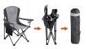 ALPHA CAMP DUŻE SKŁADANE KRZESŁO KEMPINGOWE TURYSTYCZNE PRZENOŚNE
