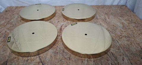 Słupki odgradzające, złote, czerwone liny, hotele, imprezy, 1,5m, 2szt